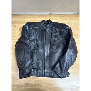 Xelement Motorcycle Jacket Mens XL  Armored Zip Out Liner Cafe Racer Moto